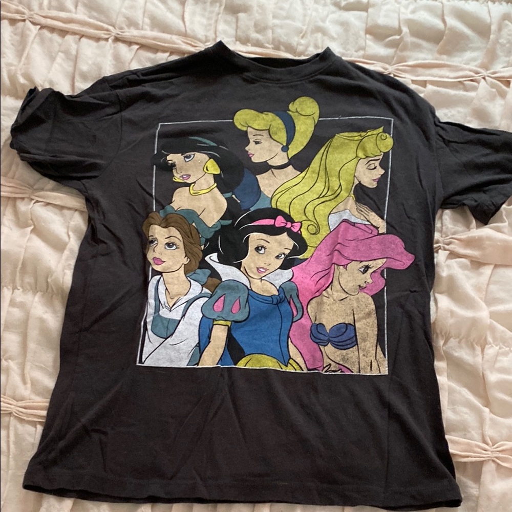 Black Disney Princess Graphic T-Shirt